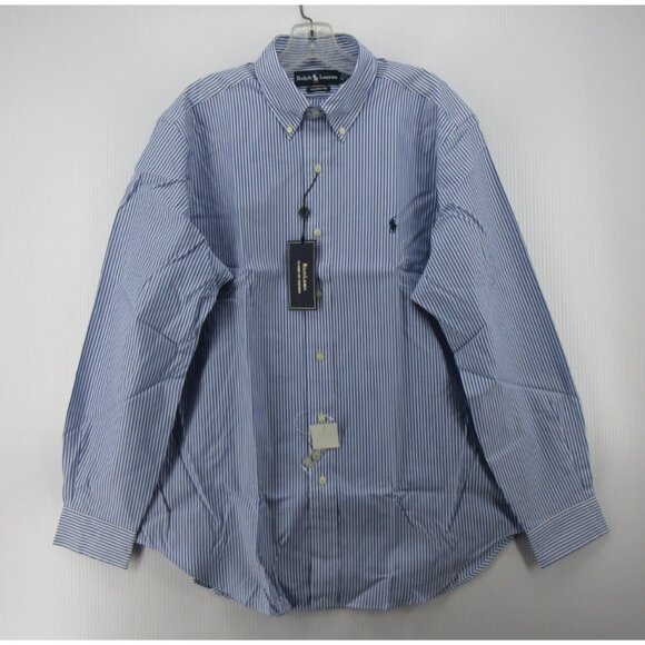 Ralph Lauren Other - Ralph Lauren Shirt 16 Oxford Cloth OCBD Pinstriped Classic Fit NEW